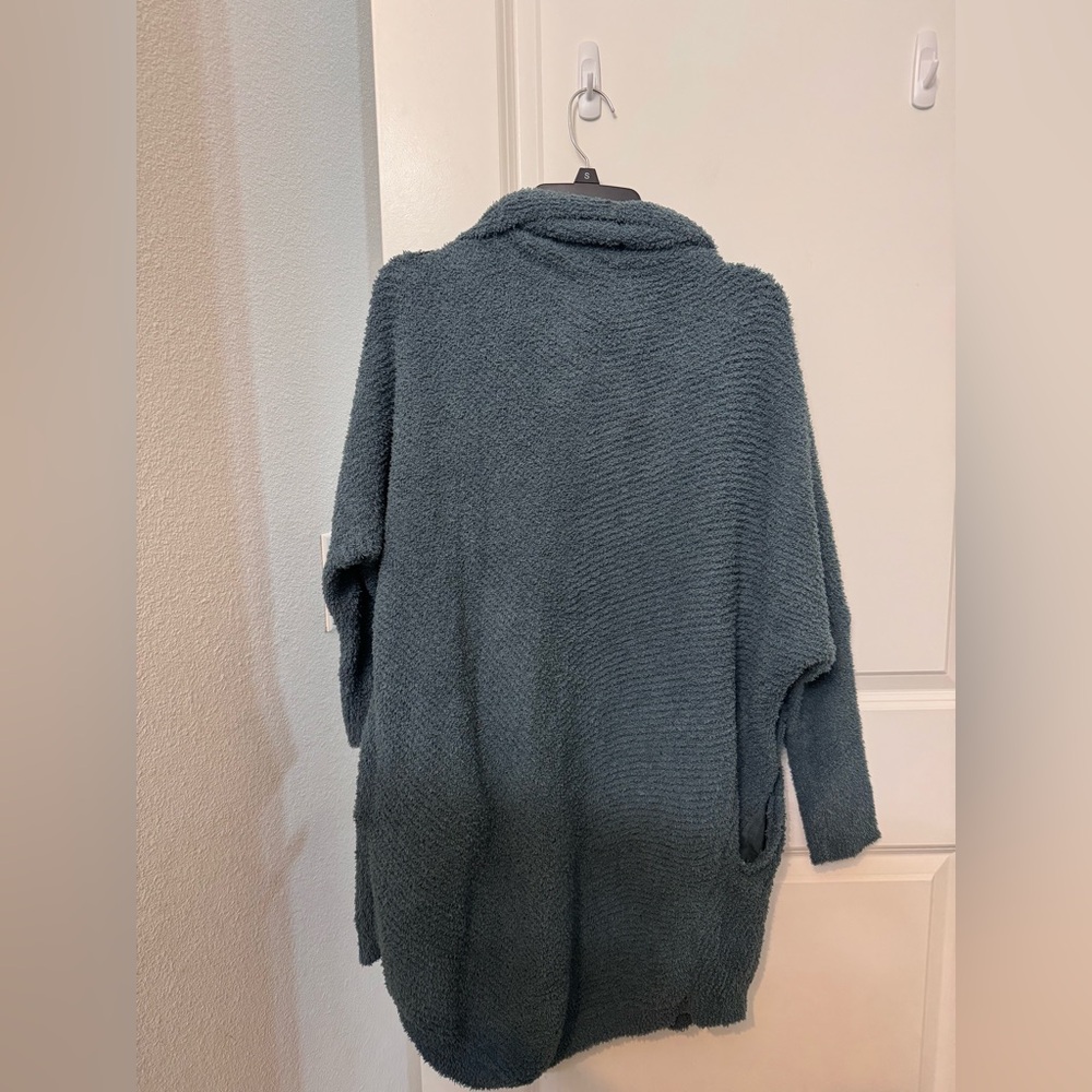 Hem & Thread Cozy Blue Women's Cardigan with pockets - Picture 7 of 7